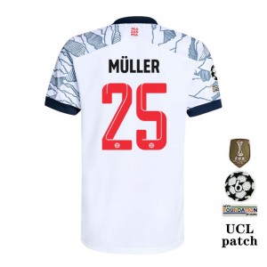 Byern Munich Soccer Jersey Third Away MULLER #25 Replica 2021/22