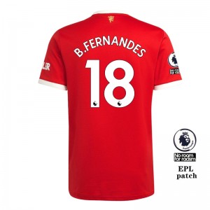 EPL Manchester United Soccer Jersey B.FERNANDES #18 CAVANI #7 RASHFORD #10 BOGBA #6 Home Replica 2021/22