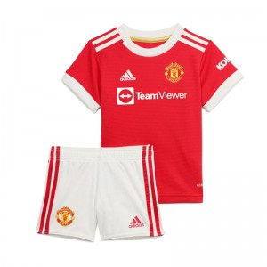 EPL Manchester United KID Soccer Jersey Kit (Jersey+Short) B.FERNANDES #18 Home Replica 2021/22