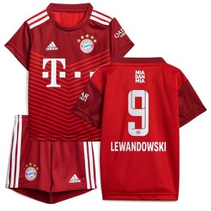 Byern Munich Kid Soccer Jersey Kit(Jersey+Short) LEWANDOWSKI #9 Home Replica 2021/22