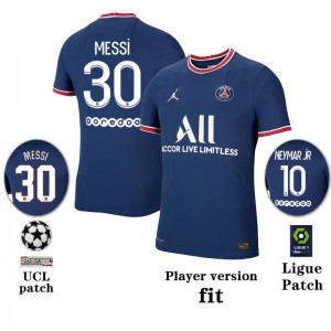 PSG Soccer Jersey Home Messi #30 (Player Version)Replica 2021/22