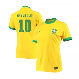 Brazil Soccer Jersey Women Thai Home Replica 21/22