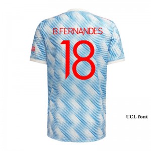 Manchester United Soccer Jersey Away B.FERNANDES #18 Replica 2021/22