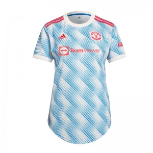 Manchester United Women Soccer Jersey Away B.FERNANDES #18 Replica 2021/22