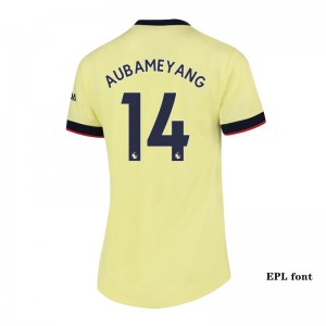 Arsenal Women Soccer Jersey AUBAMEYANG #14 PEPE #19 Away Replica 2021/22