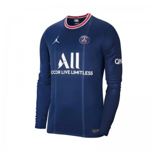 PSG Soccer Jersey Home Long Sleeve Messi 30# Replica 2021/22