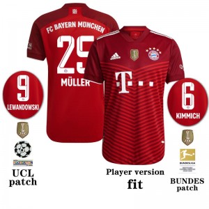 Byern Munich Soccer Jersey Home LEVANDOWSKI #9 Replica 2021/22