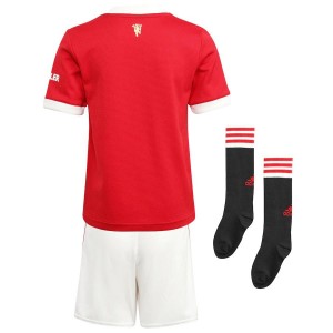 EPL Manchester United KID Soccer Jersey Kit (Jersey+Short) B.FERNANDES #18 Home Replica 2021/22