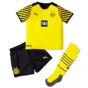 Borussia Dortmund Soccer Jersey Kid Whole (Jersey+Short+Socks) Home Replica 2021/2022